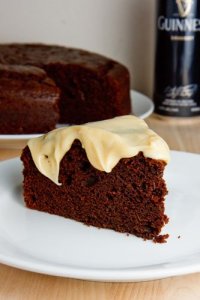 Chocolate Stout Cake with Bailey's Cream Cheese Frosting 500